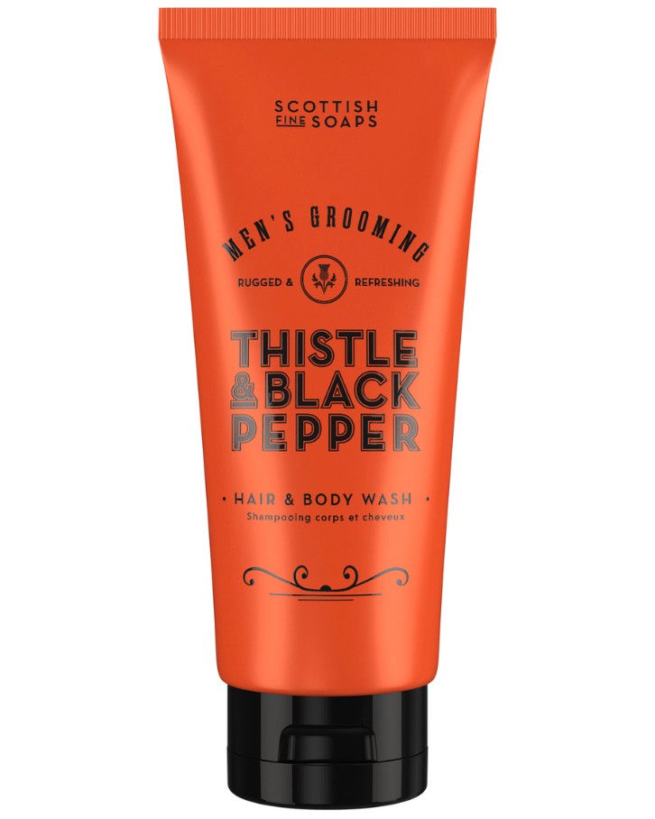 Scottish Fine Soaps Men's Grooming Thistle & Black Pepper Hair & Body Wash -           Men's Grooming -  