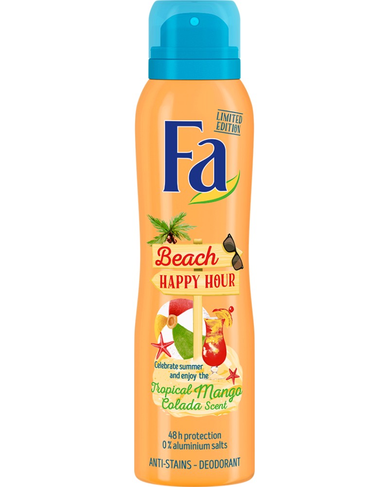 Fa Beach Happy Hour Tropical Mango Colada Deodorant -        - 