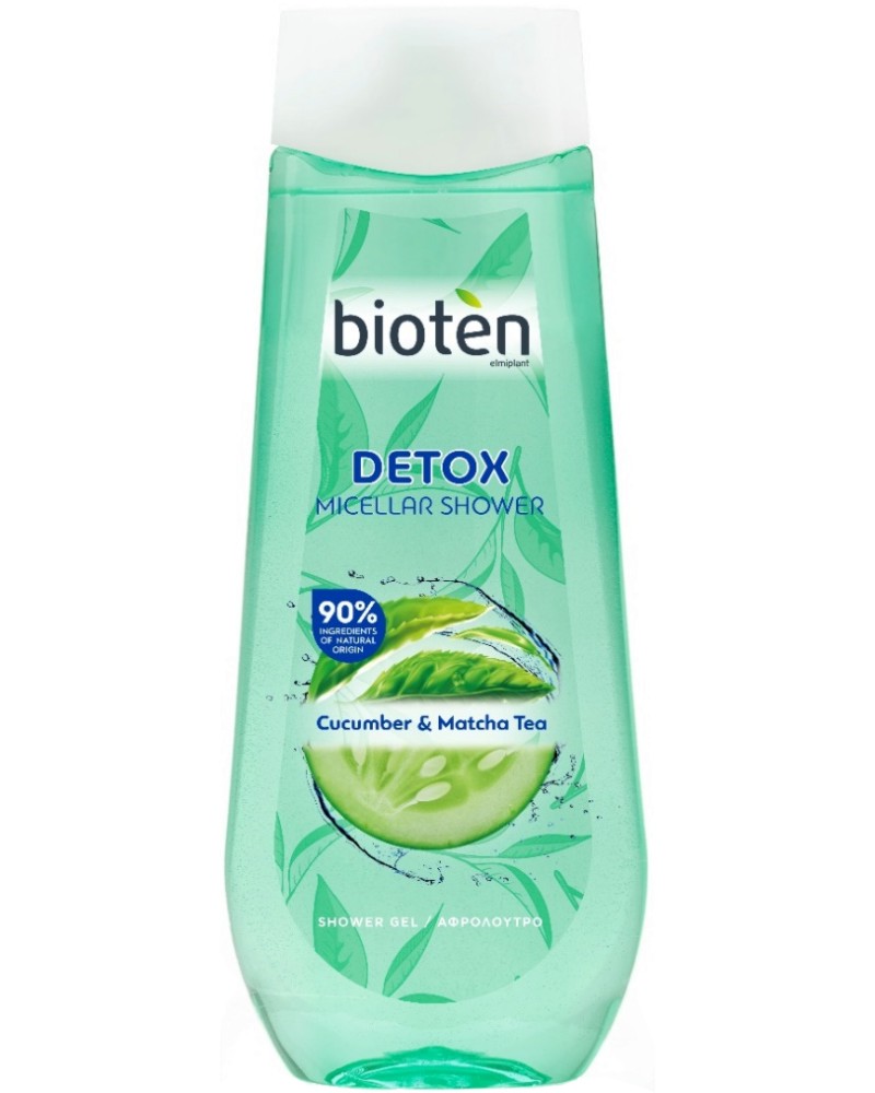 Bioten Detox Micellar Shower Gel Cucumber & Matcha Tea -       -  