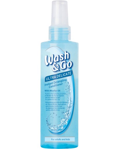Wash & Go Ultra Delicate Insta Detangling Conditioner with Micellar Oil -          - 