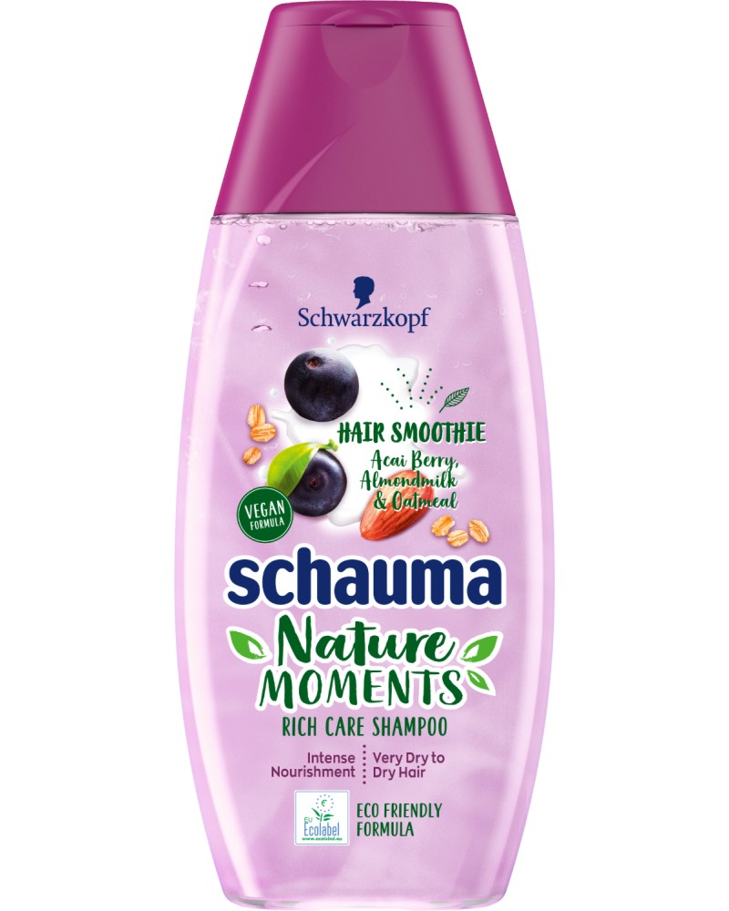 Schauma Nature Moments Hair Smoothie Intense Nourishment Shampoo -         - 