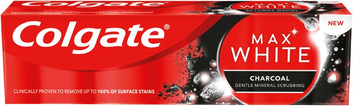 Colgate Max White Charcoal Toothpaste - Избелваща паста за зъби с активен въглен - паста за зъби