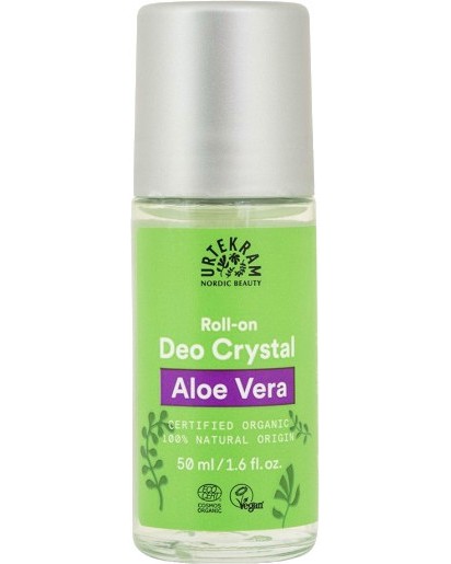 Urtekram Aloe Vera Roll-On Deo Crystal -      "Aloe Vera" - 