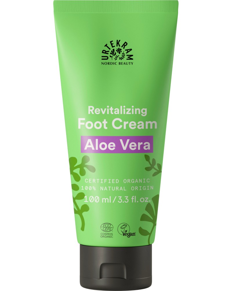 Urtekram Aloe Vera Revitalizing Foot Cream - ��� ���� �� ����� �� ������� Aloe Vera - ����