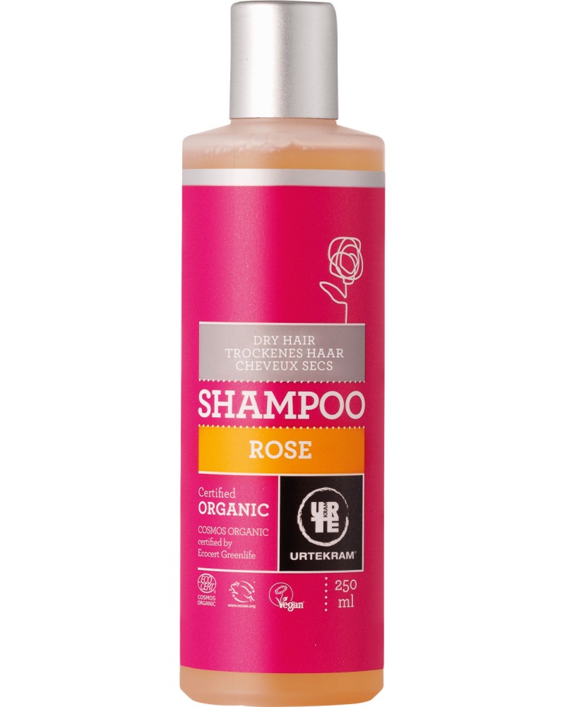 Urtekram Rose Dry Hair Shampoo -            "Rose" - 