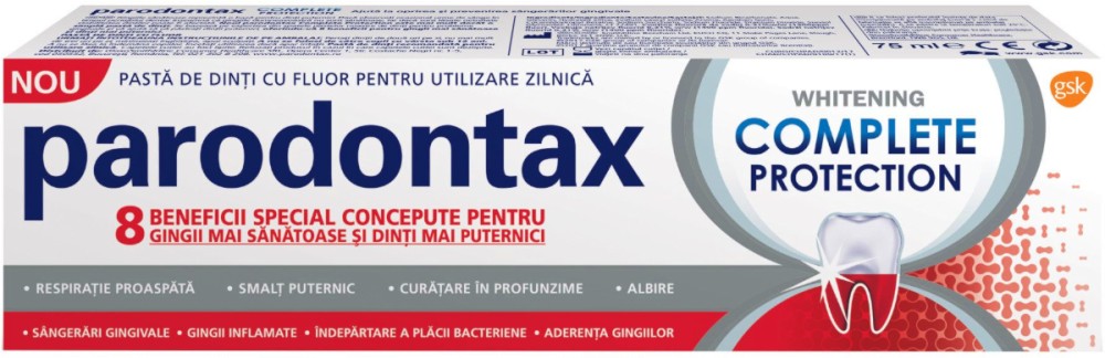 Parodontax Complete Protection Whitening Toothpaste -         -   