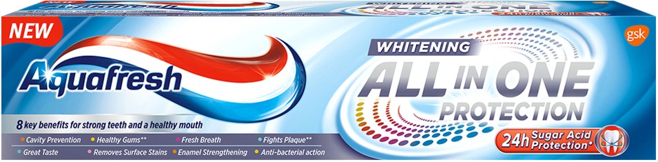 Aquafresh All in One Protection Whitening -     -   