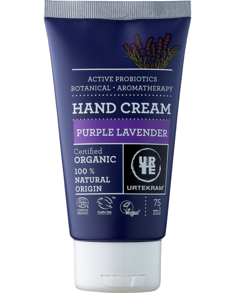 Urtekram Purple Lavender Hand Cream Urtekram Purple Lavender Hand Cream - Био крем за ръце с екстракт от лавандула от серията "Purple Lavender" - крем