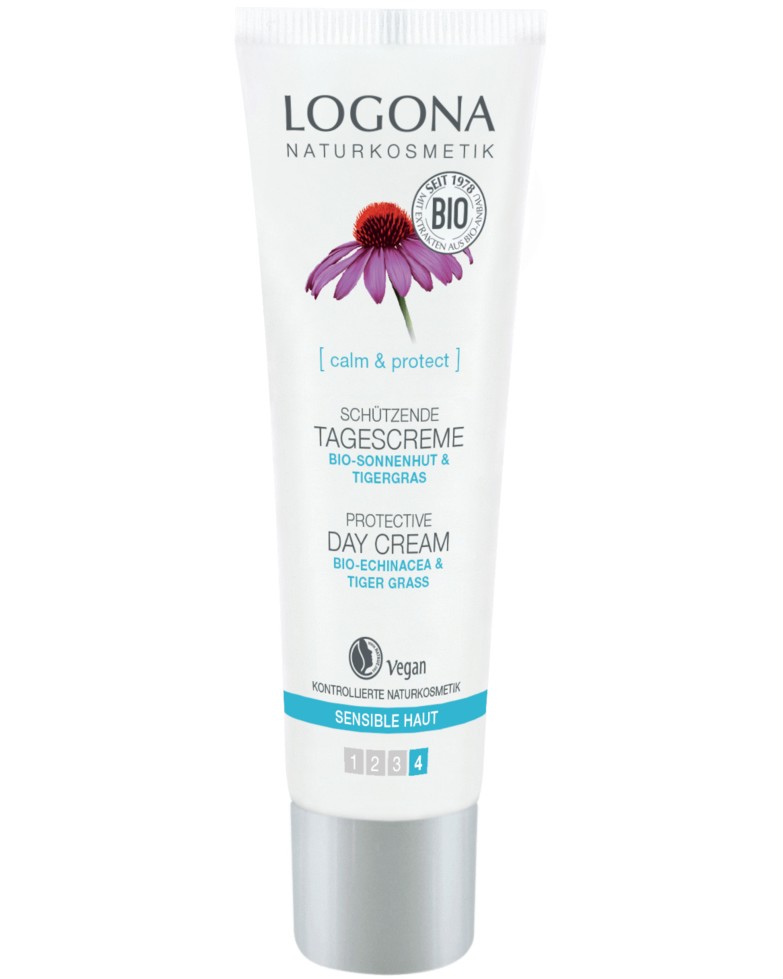 Logona Protective Day Cream Bio-Echinacea & Tiger Grass -          - 