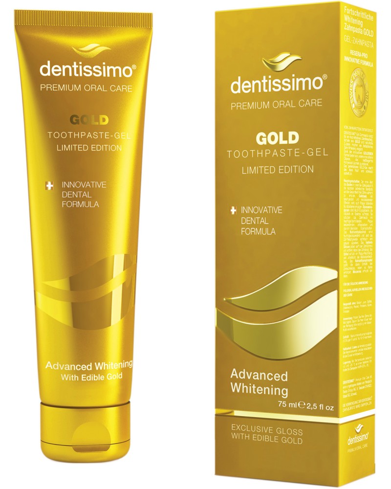 Dentissimo Advanced Whitening Gold Toothpaste-Gel -  -     -   