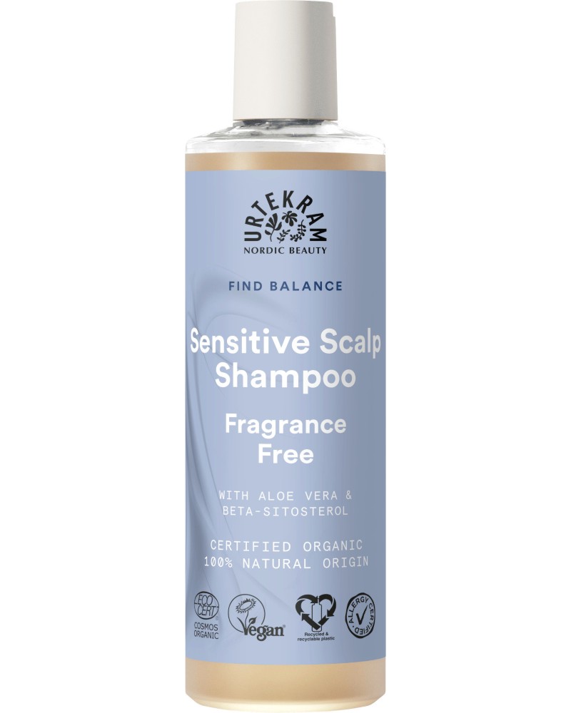 Urtekram Fragrance Free Sensitive Scalp Shampoo -          Fragrance Free - 