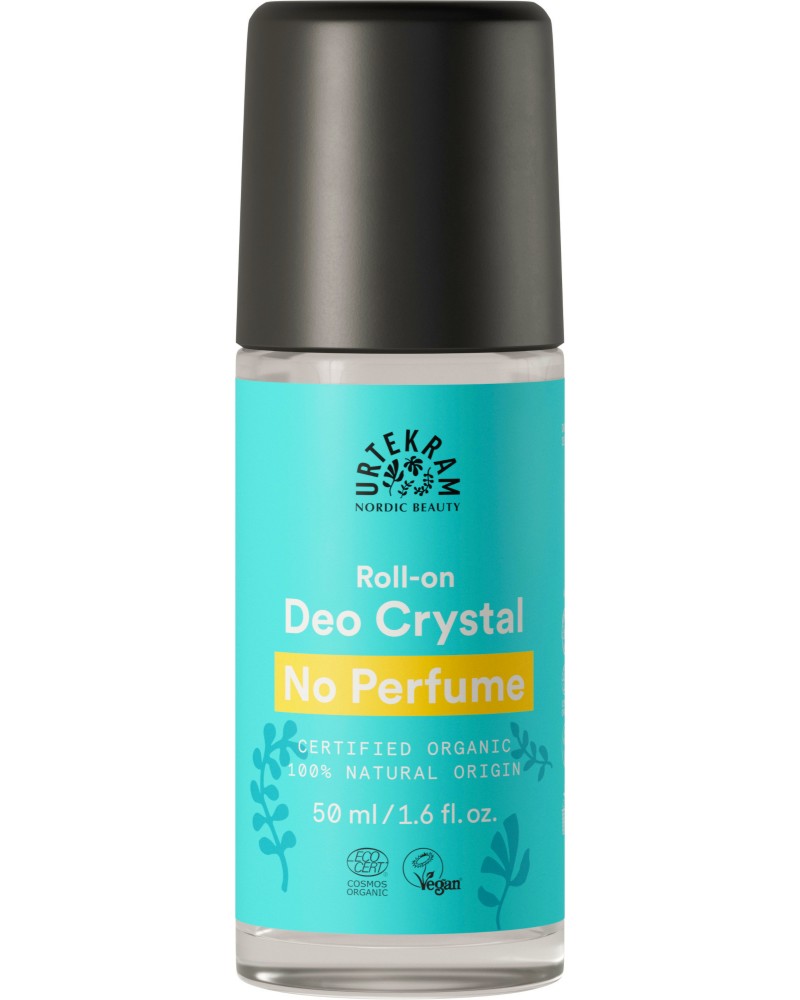 Urtekram No Perfume Roll-On Deo Crystal -        No Perfume - 