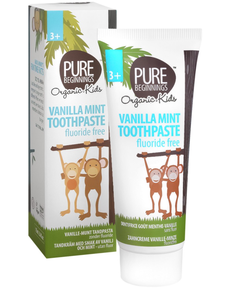 Pure Beginnings Organic Kids Vanilla Mint Toothpaste -            -   