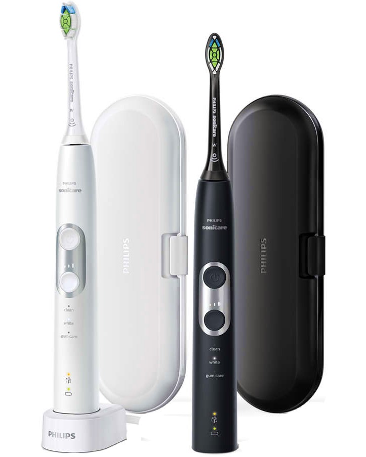 Philips Sonicare ProtectiveClean 6100 Philips Sonicare ProtectiveClean 6100 - Комплект от две електрически четки за зъби - четка