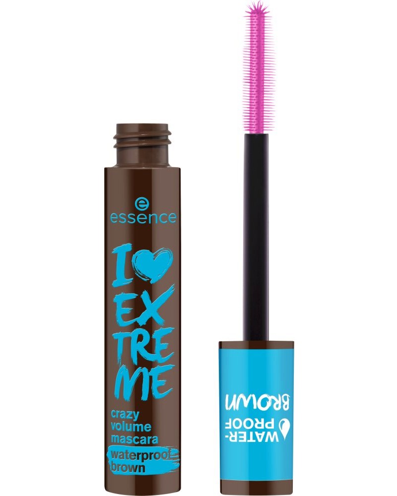 Essence I Love Extreme Crazy Volume Waterproof Brown Mascara - ������������� ������ ������� �� ���� - �������
