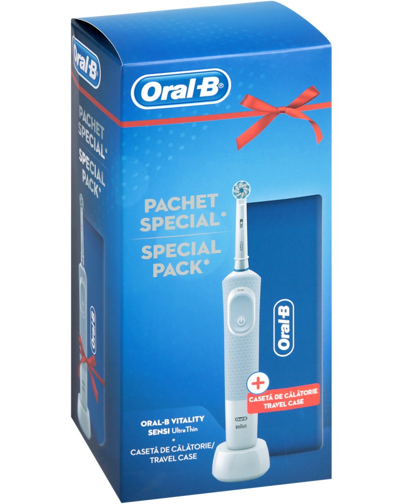 Oral-B Vitality Sensitive Ultra Thin + Travel Case -           - 