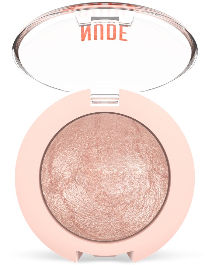 Golden Rose Nude Look Matte & Pearl Baked Eyeshadow -      Nude Look - 