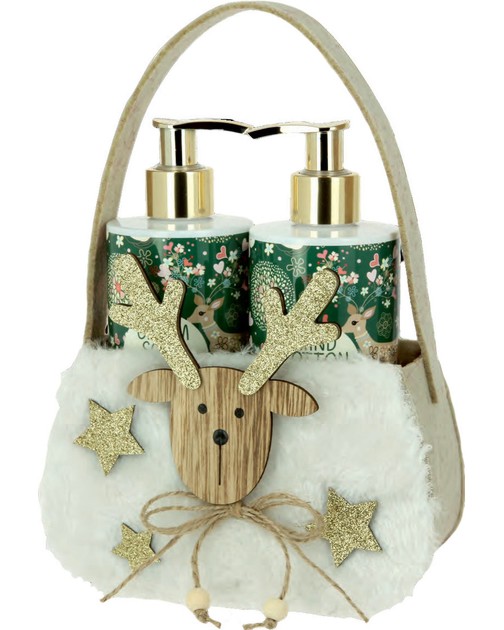 Подаръчен комплект Vivian Gray Natural Christmas Подаръчен комплект Vivian Gray Natural Christmas - Течен сапун и лосион за ръце с аромат на зелен чай и цитруси - продукт