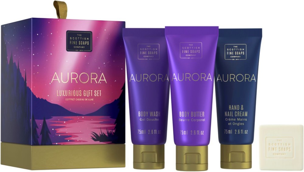 Scottish Fine Soaps Aurora Luxurious Gift Set -        - 