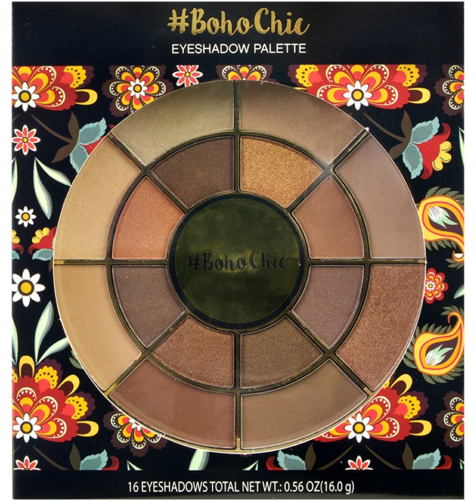 Markwins International Boho Chic Eyeshadow Palette -   16     - 