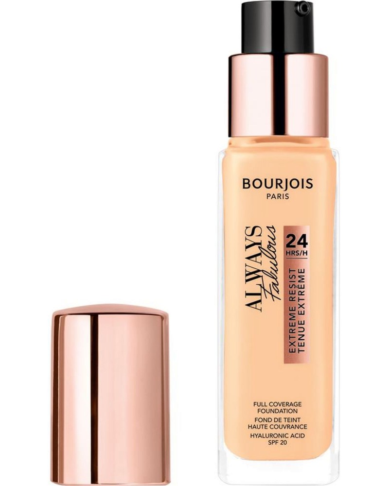 Bourjois Always Fabulous 24Hrs Full Coverage Foundation SPF 20 - ���������� ��� ��� ��� � ������ �������� - ��� ��� ���