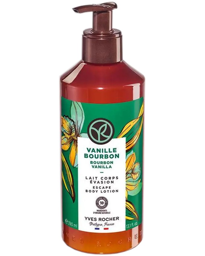 Yves Rocher Bourbon Vanilla Body Lotion Yves Rocher Bourbon Vanilla Body Lotion - Лосион за тяло с аромат на ванилия от серията Bourbon Vanilla - лосион