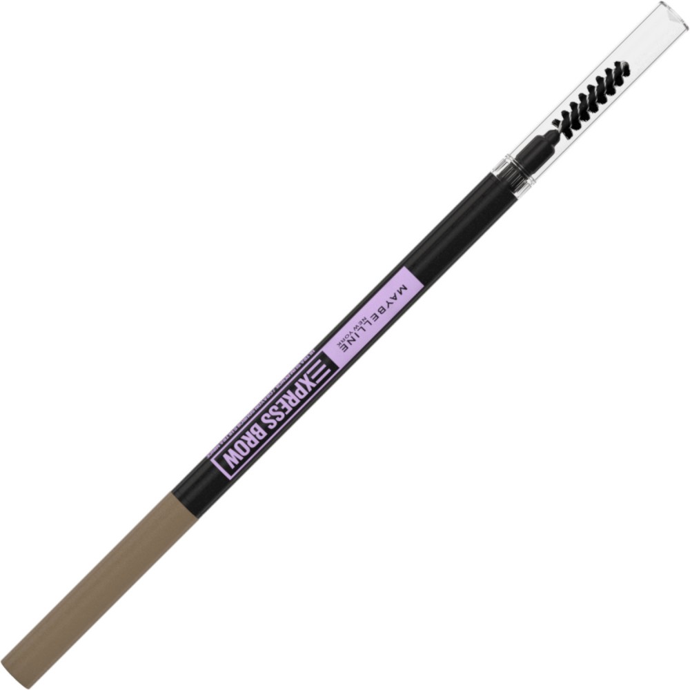 Maybelline Express Brow Ultra Slim Pencil - Ултра тънък молив за вежди с четка - молив