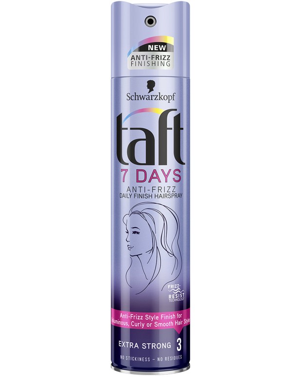 Taft 7 Days Anti-Frizz Hairspray -        - 