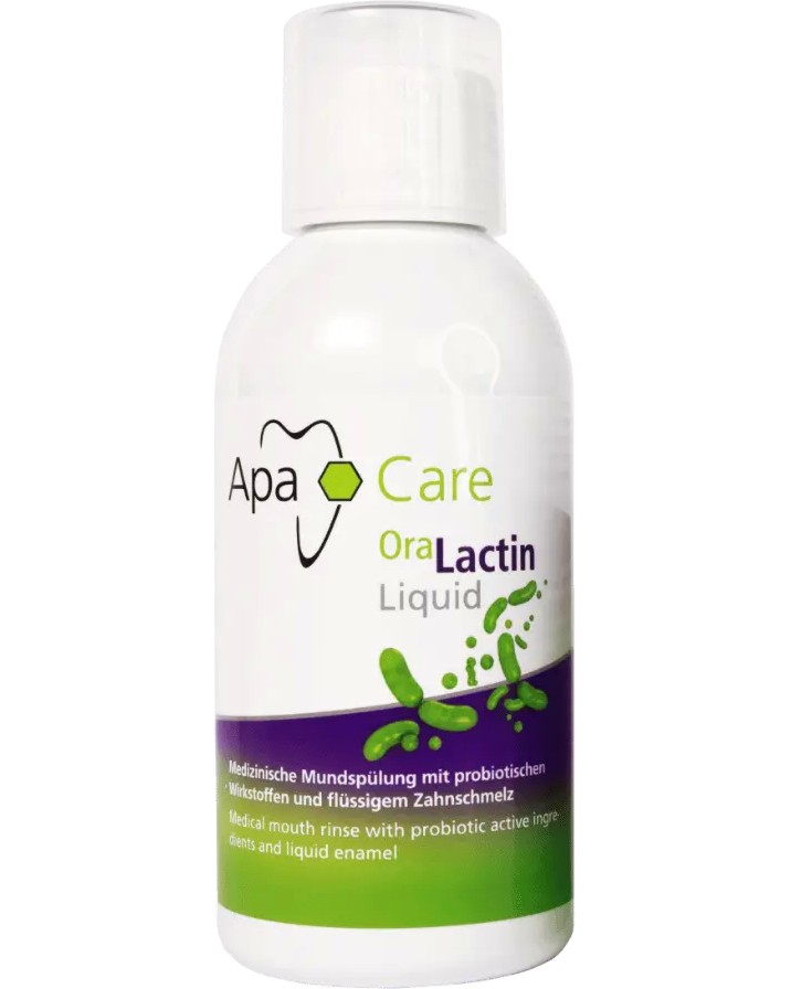 Apa Care OraLactin Liquid Apa Care OraLactin Liquid - Балсам за зъби и уста с течен емайл и пребиотици - продукт
