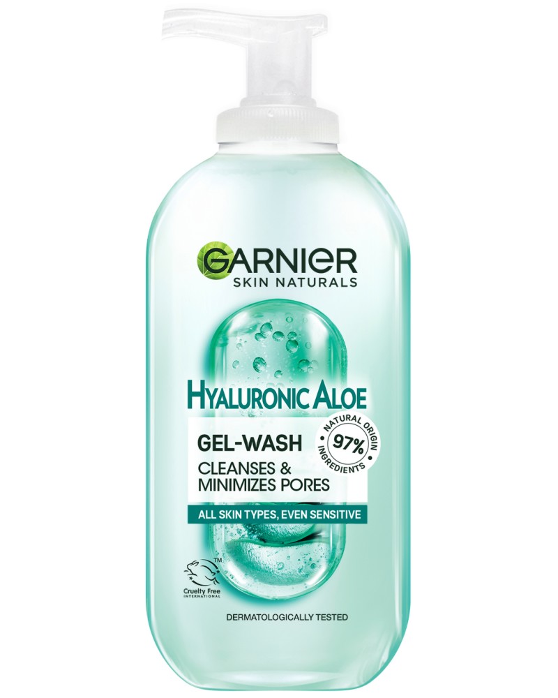 Garnier Hyaluronic Aloe Gel-Wash -       Hyaluronic Aloe - 