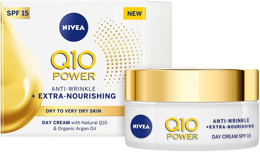 Nivea Q10 Power Anti-Wrinkle + Extra Nourishing Day Cream -         "Q10 Power" - 