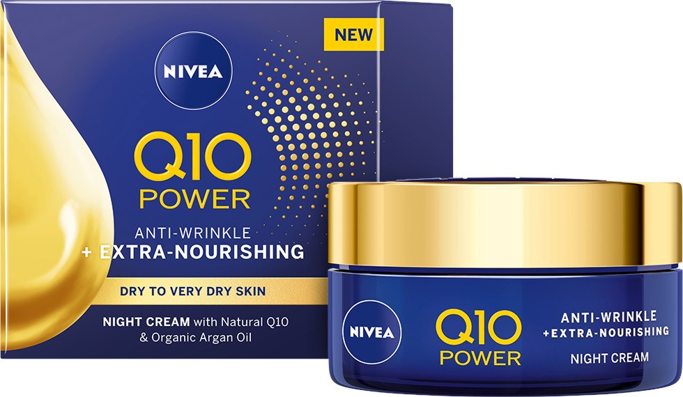 Nivea Q10 Power Anti-Wrinkle + Extra Nourishing Night Cream -         "Q10 Power" - 