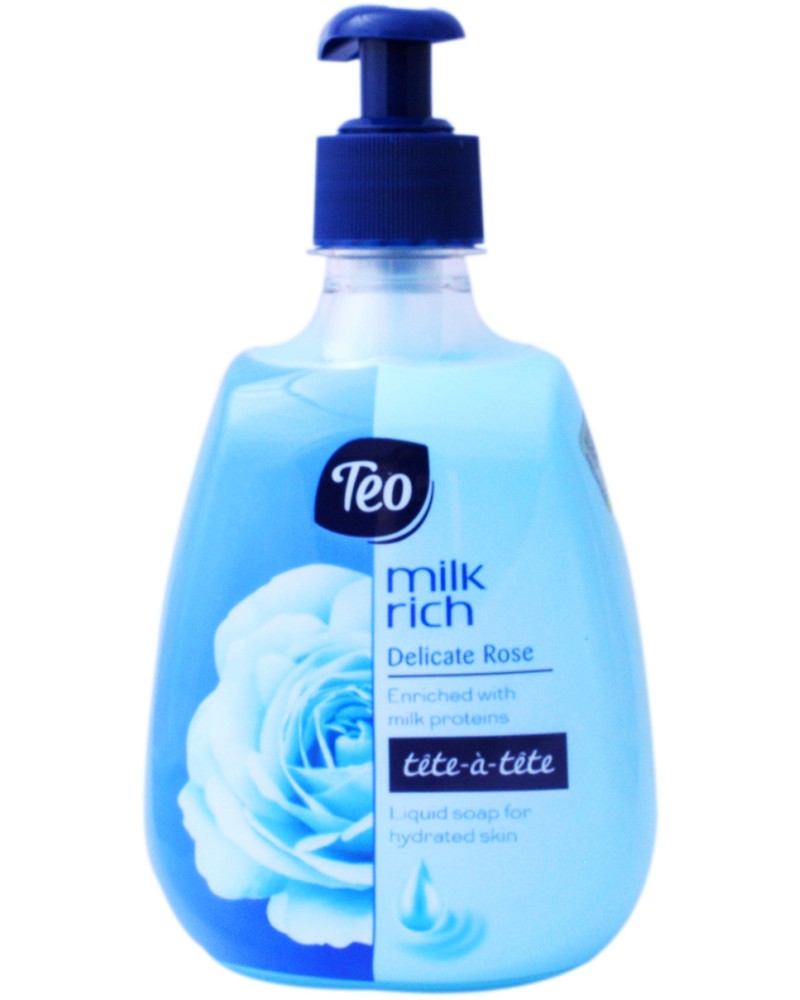 Teo Milk Rich Delicate Rose Liquid Soap Teo Milk Rich Delicate Rose Liquid Soap - Течен сапун с аромат на роза - сапун
