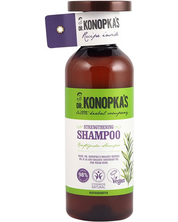 Dr. Konopka's Strengthening Shampoo Dr. Konopka's Strengthening Shampoo - Натурален укрепващ шампоан за слаба коса - шампоан