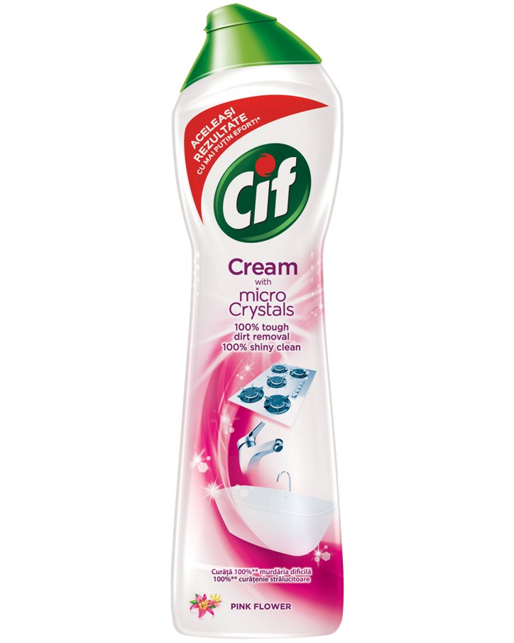 Универсален крем препарат Cif - 500 ml, с аромат на цветя - продукт