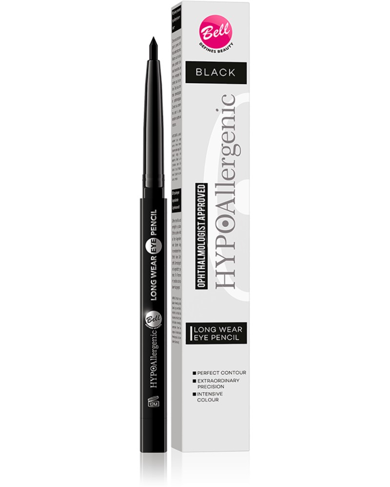 Bell HypoAllergenic Long Wear Eye Pencil - Очна линия за прецизно очертаване от серията HypoAllergenic - очна линия
