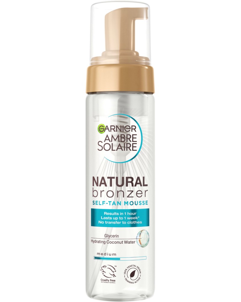 Garnier Ambre Solaire Natural Bronzer Mousse -       Ambre Solaire - 