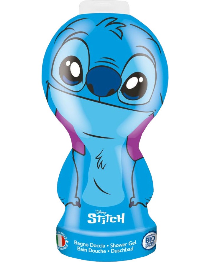 Naturaverde Stitch Shower Gel 3D Naturaverde Stitch Shower Gel 3D - Детски душ гел на тема Лило и Стич - душ гел