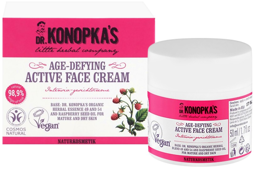 Dr. Konopka's Age-Defying Active Face Cream Dr. Konopka's Age-Defying Active Face Cream - Натурален крем против стареене за зряла и суха кожа - крем