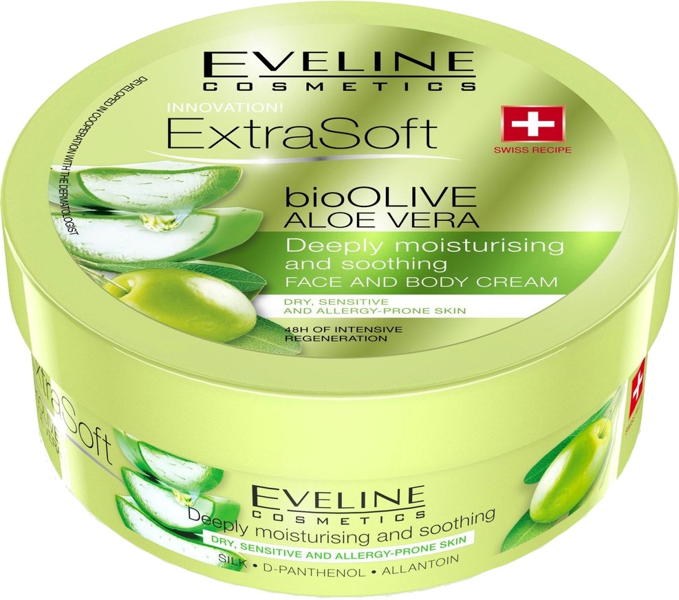 Eveline Extra Soft bio Olive & Aloe Face & Body Cream -         "Extra Soft" - 