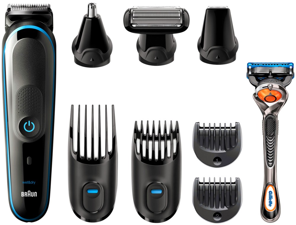 Braun Multi Grooming Kit MGK5280 9 in 1 - Тример за брада, коса и тяло със самобръсначка - продукт