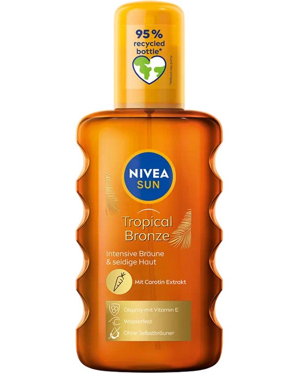 Nivea Tropical Bronze Oil Spray -       Nivea Sun - 