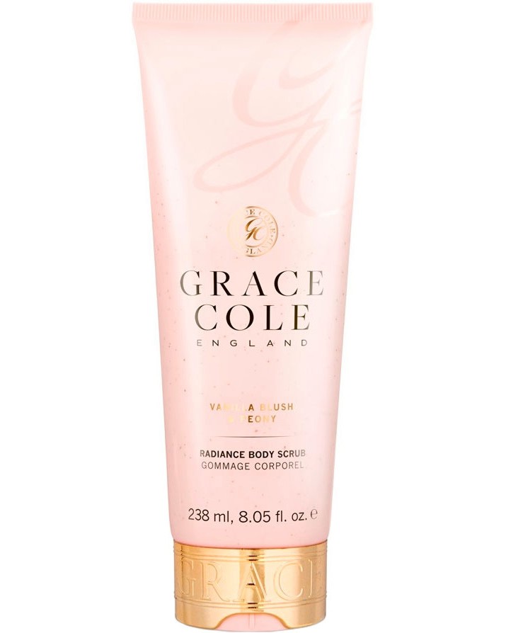Grace Cole Vanilla Blush & Peony Radiance Body Scrub - Скраб за тяло от серията Vanilla Blush & Peony - продукт