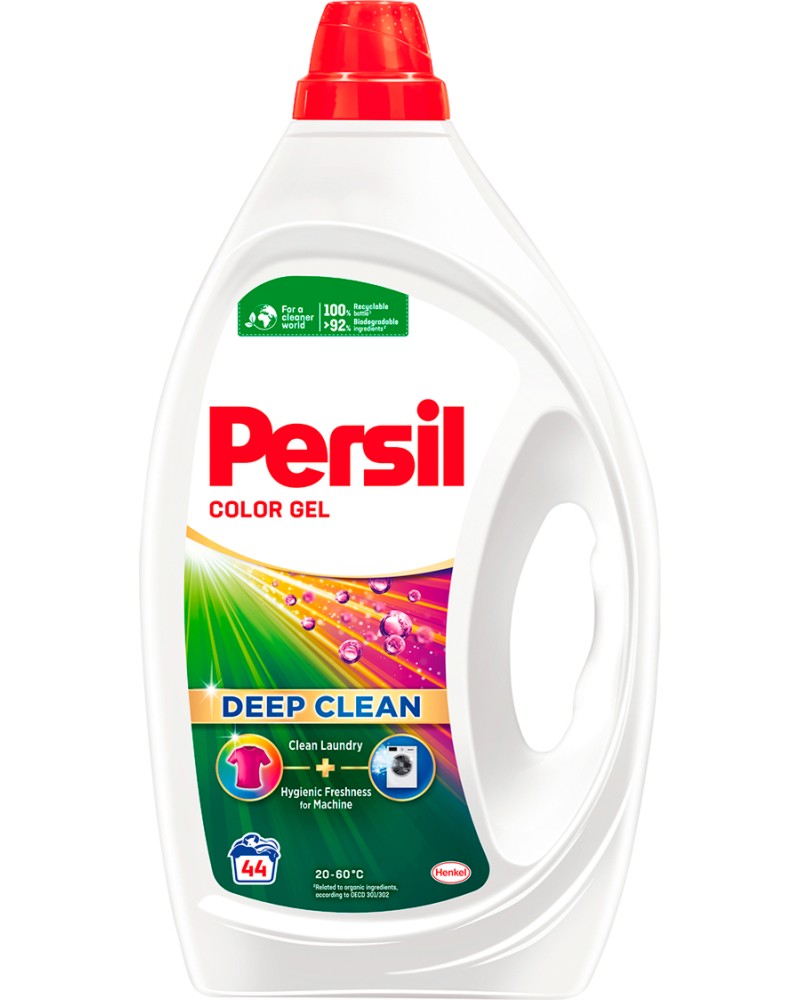Течен перилен препарат за цветно пране Persil Active Gel Color - 1 ÷ 5 l - препарат