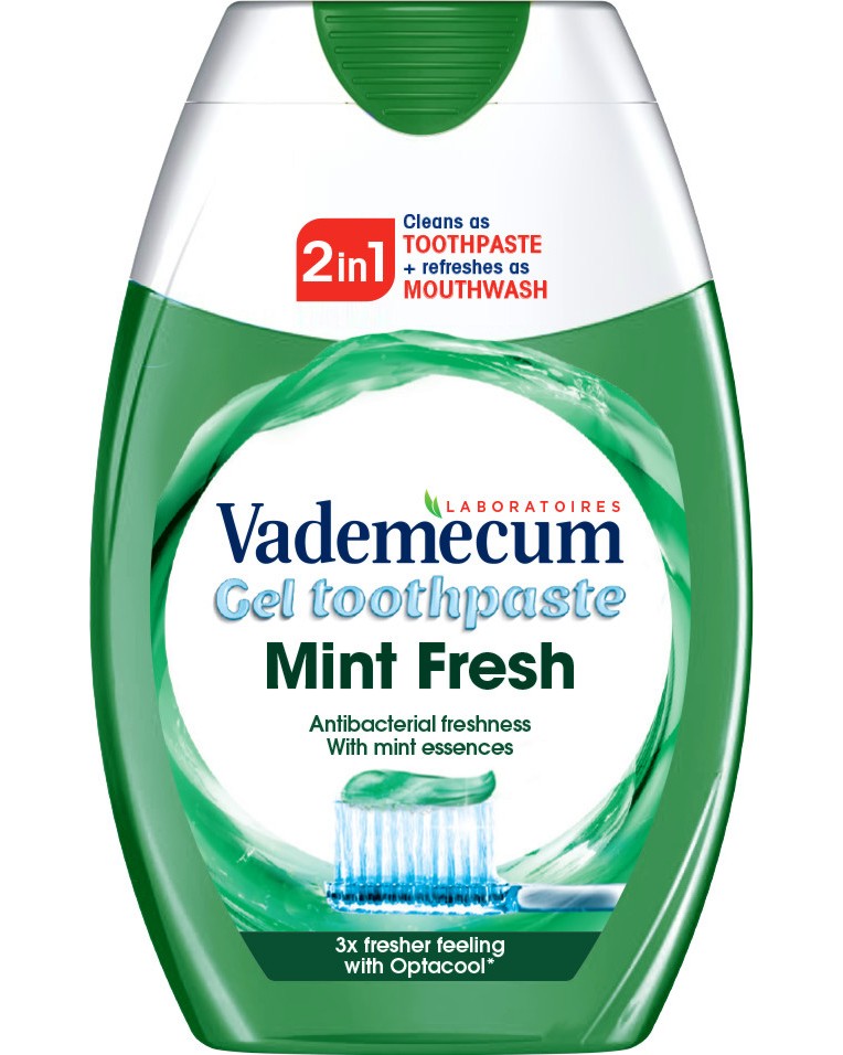 Vademecum 2 in 1 Mint Fresh Gel Toothpaste -          -   