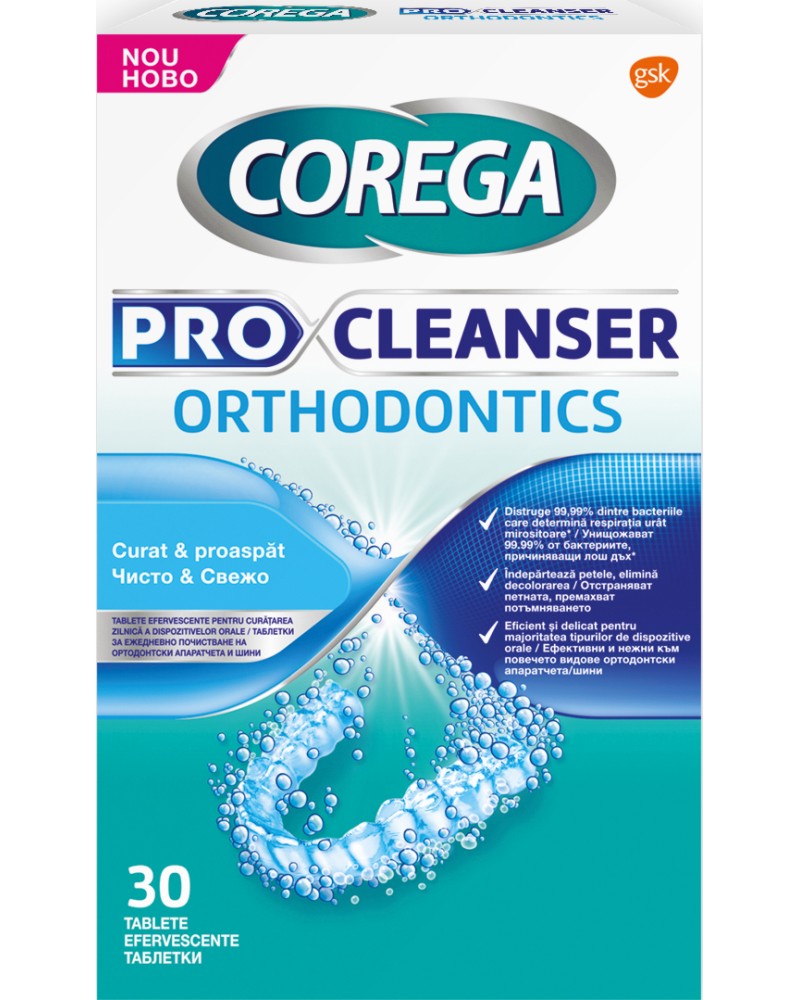 Corega Pro Cleanser Orthodontix -         - 