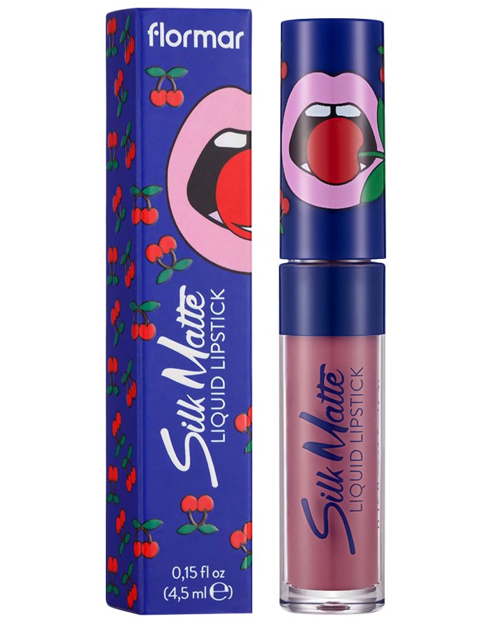 Flormar Cherry Silk Matte Liquid Lipstick by Yazbukey -        - 