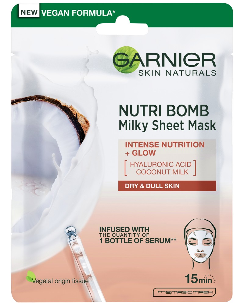 Garnier Nutri Bomb Milky Tissue Mask -         - 