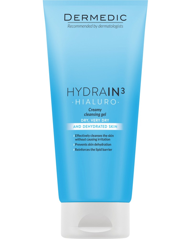 Dermedic Hydrain3 Hialuro Creamy Cleansing Gel -        Hydrain3 Hialuro - 