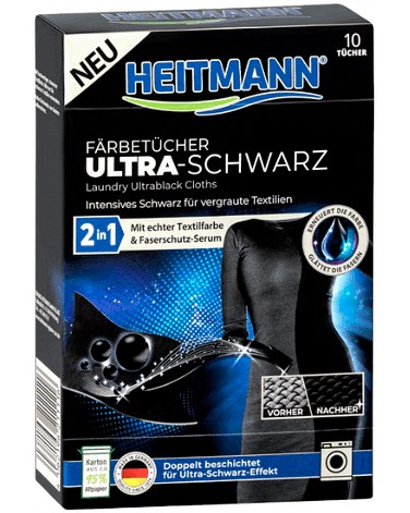 Кърпички за черно пране Heitmann - 10 броя - продукт
